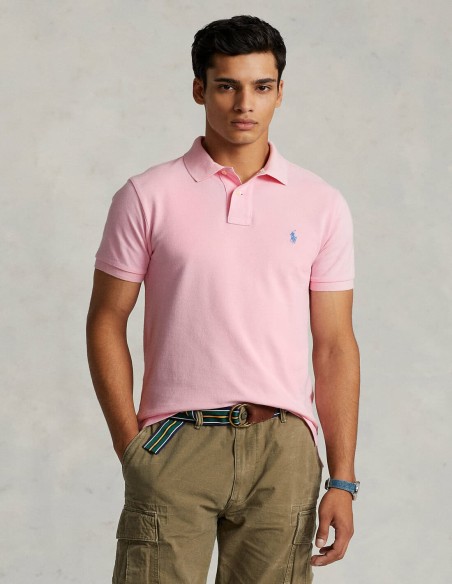 SLIM FIT MESH POLO SHIRT
