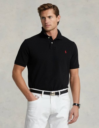 SLIM FIT MESH POLO SHIRT