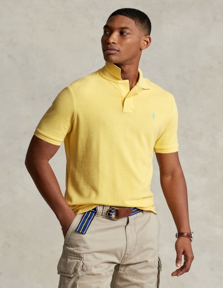 CUSTOM SLIM FIT MESH POLO SHIRT